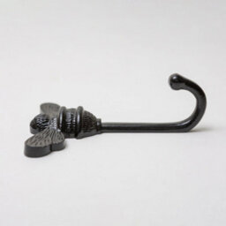 Brass Bee Coat Hook - Black Finish - Iron - thumbnail 2