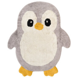 Beliani Kids Rug Waddles Grey 100 X 120 Cm Cotton