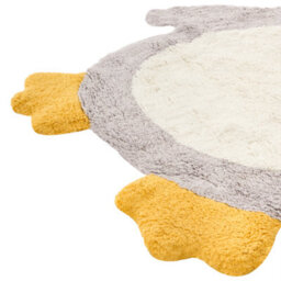 Beliani Kids Rug Waddles Grey 100 X 120 Cm Cotton - thumbnail 4