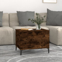Berkfield Coffee Table Smoked Oak 60X44.5X45 Cm Engineered Wood - thumbnail 3