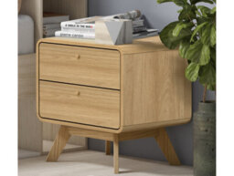 Dorel Cassie 2 Drawer Nightstand In Oak Look - thumbnail 2