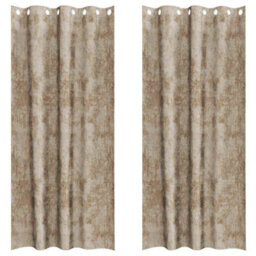 Berkfield Curtain With Curtains 2 Pcs Champagne 225 X 140 Cm Velvet - thumbnail 2