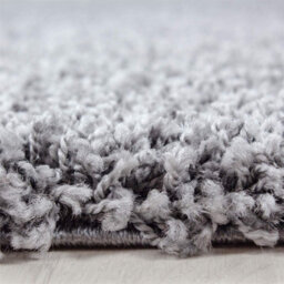 Abaseen 160X230 Cm Silver Shaggy Rug - Soft Touch Thick Pile Modern Rugs - Washable Area Rugs For Home And Office - thumbnail 2