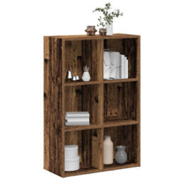 Berkfield Book Cabinet/sideboard Old Wood 66X30X98 Cm Engineered Wood - thumbnail 1