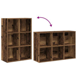 Berkfield Book Cabinet/sideboard Old Wood 66X30X98 Cm Engineered Wood - thumbnail 8