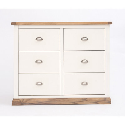 Cabinet Bits Tropea 6 Drawer Chest Of Drawers Chrome Cup Handle - image 1