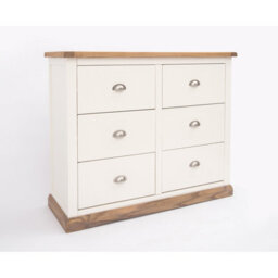 Cabinet Bits Tropea 6 Drawer Chest Of Drawers Chrome Cup Handle - thumbnail 3