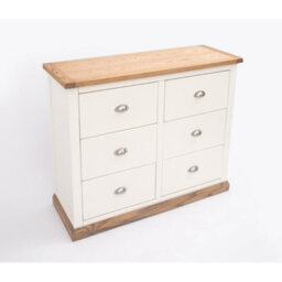 Cabinet Bits Tropea 6 Drawer Chest Of Drawers Chrome Cup Handle - thumbnail 4