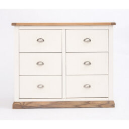 Cabinet Bits Tropea 6 Drawer Chest Of Drawers Chrome Cup Handle - thumbnail 1