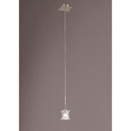 Luminosa Lighting Luminosa Rosa Del Desierto Square Pendant G9, Satin Nickel - thumbnail 2