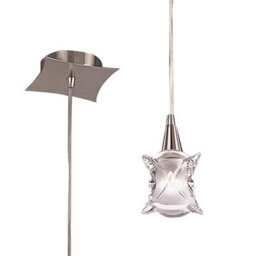 Luminosa Lighting Luminosa Rosa Del Desierto Square Pendant G9, Satin Nickel - thumbnail 1