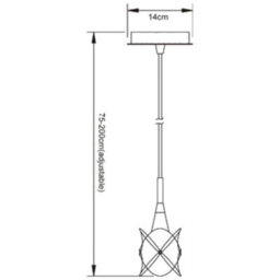 Luminosa Lighting Luminosa Rosa Del Desierto Square Pendant G9, Satin Nickel - thumbnail 3