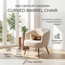 Sonara Mid Century Modern Accent Tub Chair Set Of 1 - thumbnail 3