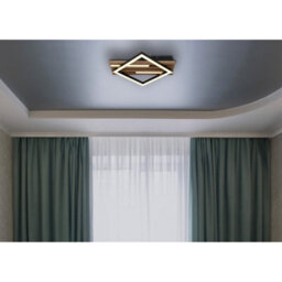 Luminosa Lighting Luminosa Obrien 33X31Cm Integrated Led Semi Flush Ceiling Light Matt Black Led 3000K - thumbnail 8