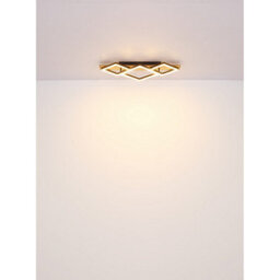 Luminosa Lighting Luminosa Obrien 33X31Cm Integrated Led Semi Flush Ceiling Light Matt Black Led 3000K - thumbnail 6