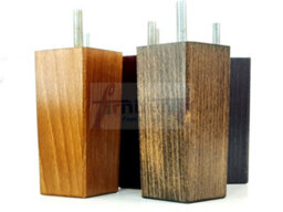 L&F 4X Replacement Furniture Legs Solid Wood 110mm High Sofas Chairs Settee Cabinets Legs M8 Tsp2055 Mahogany - thumbnail 8