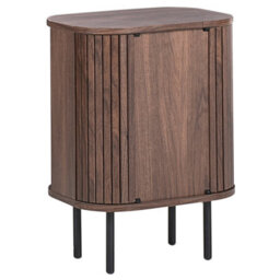 Beliani Bedside Table Bradley Dark Brown - thumbnail 7