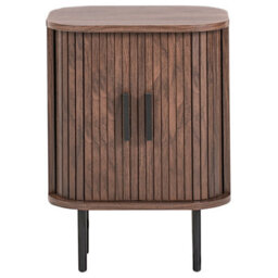 Beliani Bedside Table Bradley Dark Brown - thumbnail 5