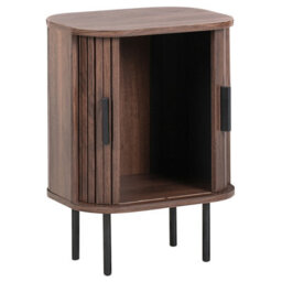 Beliani Bedside Table Bradley Dark Brown - thumbnail 6