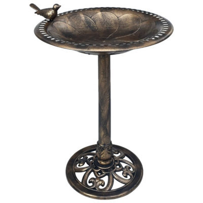 Walplus Garden Bird Bath Bronze Plastic - image 1