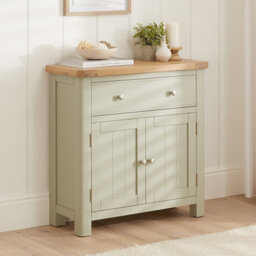 The Furniture Market Marbury Sage Green Painted Compact Small Sideboard - thumbnail 1