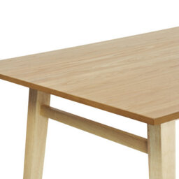 Beliani Dining Table Varley Natural Ash Wood 150 Cm 90 Cm - thumbnail 5