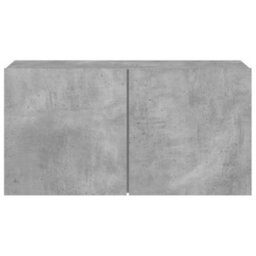 Berkfield Tv Cabinet Wall-Mounted Concrete Grey 80X30X41 Cm - thumbnail 6