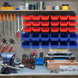 30 Bin Wall Mounted Garage Storage Organiser Rack - thumbnail 2