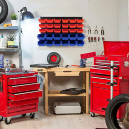30 Bin Wall Mounted Garage Storage Organiser Rack - thumbnail 3