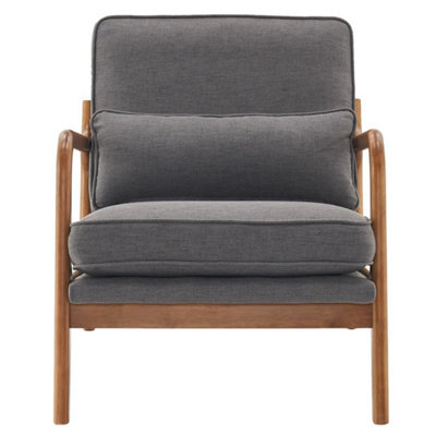 Modern Accent Chair Armchair With Wood Frame For Living Room Leisure - image 1