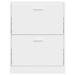 Walplus Shoe Cabinet White 59X17X81 Cm Engineered Wood - thumbnail 5