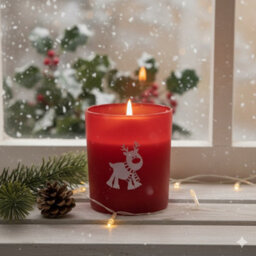 Pan Aroma 3 Christmas Scented Glass Candles Gingerbread Citrus & Cinnamon Forest 25H Burn - thumbnail 4