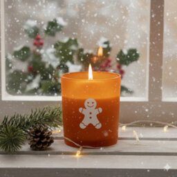 Pan Aroma 3 Christmas Scented Glass Candles Gingerbread Citrus & Cinnamon Forest 25H Burn - thumbnail 6