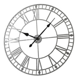 Eos - Skeleton Wall Clock With Roman Numerals - 80X80Cm - (Grey) - thumbnail 2