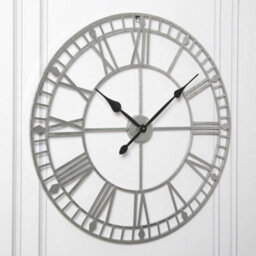Eos - Skeleton Wall Clock With Roman Numerals - 80X80Cm - (Grey) - thumbnail 5