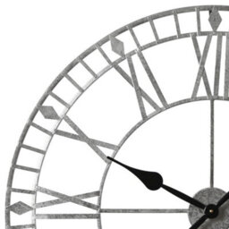 Eos - Skeleton Wall Clock With Roman Numerals - 80X80Cm - (Grey) - thumbnail 3