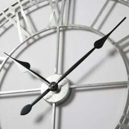 Eos - Skeleton Wall Clock With Roman Numerals - 80X80Cm - (Grey) - thumbnail 6