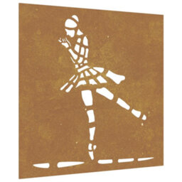 Vidaxl Garden Wall Decoration 55X55 Cm Corten Steel Ballet Dancer Design - thumbnail 2