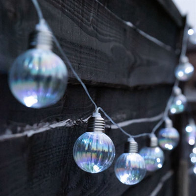 Gardenwize Garden Outdoor 2M Solar Iridescent Led Bulb String Fairy Lights - image 1