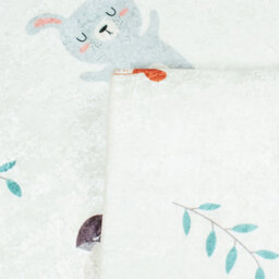 Sweeek - Children's Indoor Rug White With Animal Print Ravon 160X120X0.5 Cm - thumbnail 2