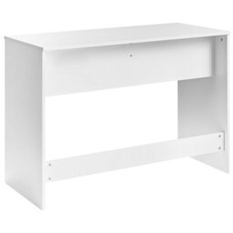 Wyld And Coco White Home Office Desk 110 X 50 Cm With Two Drawers And Shelves Scandinavian Style - thumbnail 6