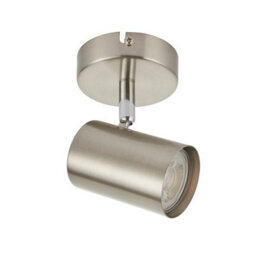 Luminosa Lighting Luminosa Arezzo 1 Light Spotlight Satin Chrome Effect, Chrome Plate, Gu10 - thumbnail 3