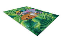 RugsX Bambino 2651 Washing Carpet Animals, Jungle For Children Anti-Slip - Green Brown  200X290 Cm - thumbnail 3