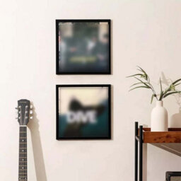 Black 12-Inch Vinyl Record Lp Album Cover Wall Display Frame For Home Decor - thumbnail 3