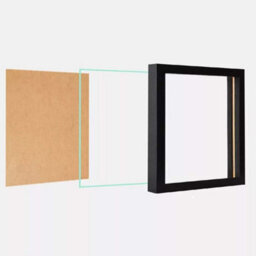 Black 12-Inch Vinyl Record Lp Album Cover Wall Display Frame For Home Decor - thumbnail 4