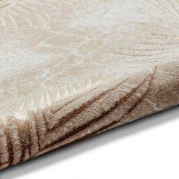 Beige/bronze Nature Print Luxurious Modern Easy To Clean Rug For Dining Room-160Cm X 230Cm - thumbnail 5
