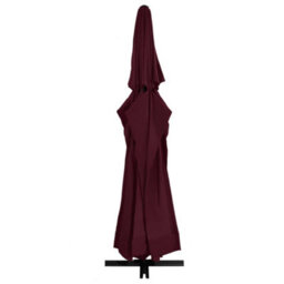 Berkfield Outdoor Parasol With Aluminium Pole 600 Cm Bordeaux Red - thumbnail 3
