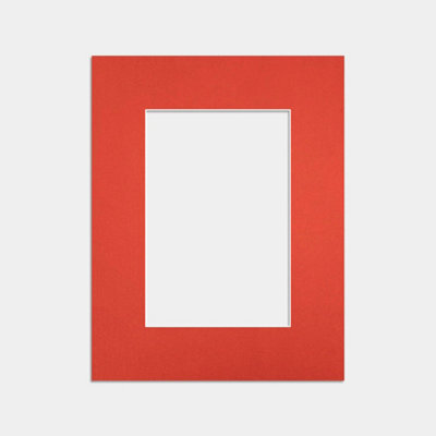 Ak Frames 9X7 Poppy Red Picture Mounts To Fit 7X5 Aperture Size - Mount Board Only (No Frame Included) - image 1