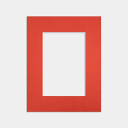 Ak Frames 9X7 Poppy Red Picture Mounts To Fit 7X5 Aperture Size - Mount Board Only (No Frame Included) - thumbnail 1