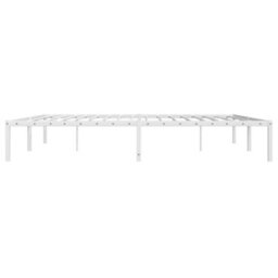 Berkfield Metal Bed Frame Without Mattress White 193X203Cm - thumbnail 6